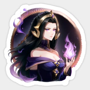 Realistic Anime Liliana of the Veil - Dominaria Planeswalker Sticker